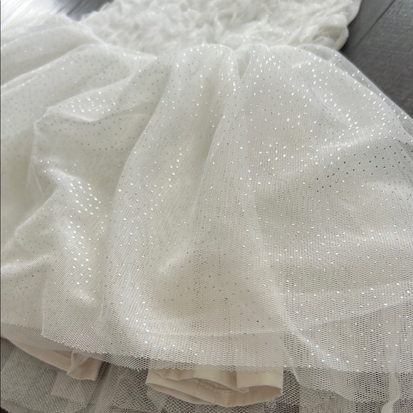 White Layered Tulle Sparkly Sleeveless Dress (18m) - Picture 2 of 9